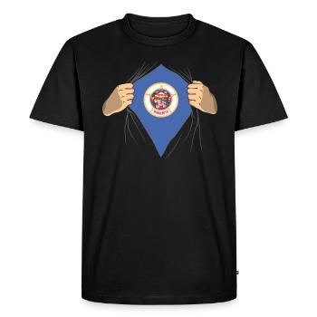 Fier cadeau de résident du Minnesota - T-shirt Premium bio Homme - noir - Devant - Nico (187cm)