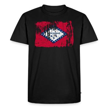 Arkansas Home Flag Cadeau - T-shirt Premium bio Homme - noir - Devant - Nico (187cm)