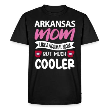 Cadeau de mère de l’Arkansas - T-shirt Premium bio Homme - noir - Devant - Nico (187cm)