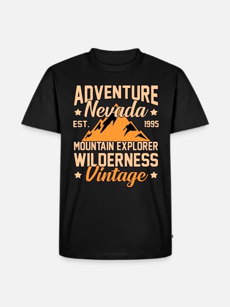 Adventure Nevada Gift - Men's Premium Organic T-Shirt - black