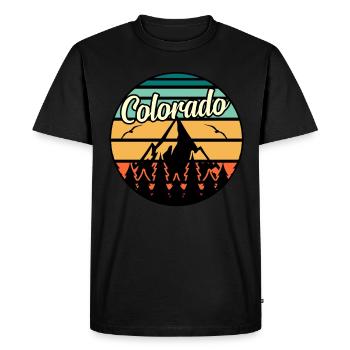Cadeau aventureux au Colorado - T-shirt Premium bio Homme - noir - Devant - Nico (187cm)