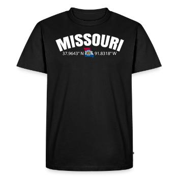 Missouri Proud Home Cadeau - T-shirt Premium bio Homme - noir - Devant - Nico (187cm)