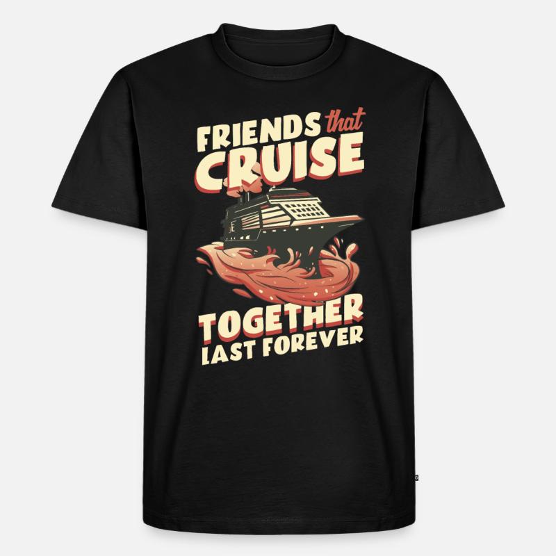 Kreuzfahrt - Männer Premium Bio T-Shirt - Schwarz
