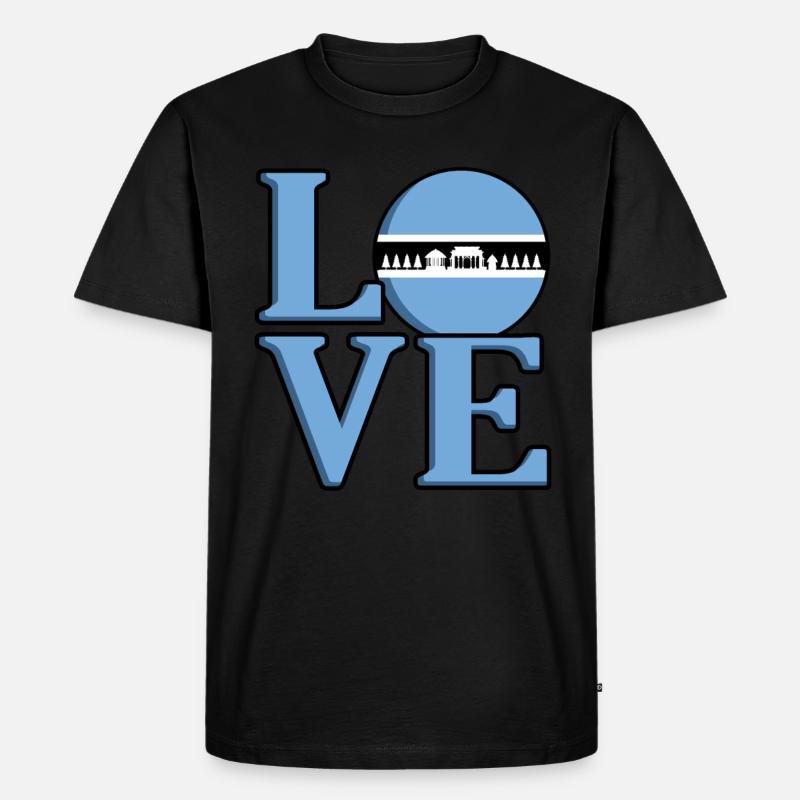 Botswana - Männer Premium Bio T-Shirt - Schwarz