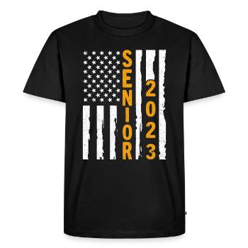 Senior 2023 - T-shirt Premium bio Homme - noir - Devant - Nico (187cm)