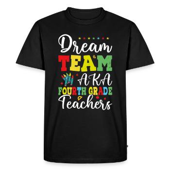Dream Team Aka Enseignants De Quatrième Année - T-shirt Premium bio Homme - noir - Devant - Nico (187cm)