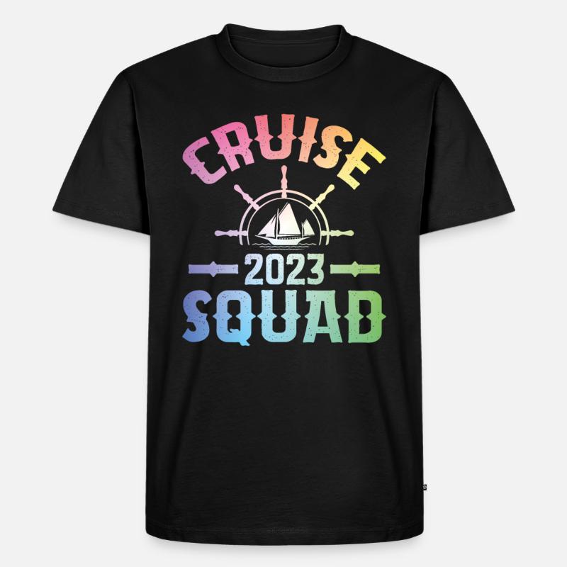 Kreuzfahrtgruppe 2023 - Männer Premium Bio T-Shirt - Schwarz