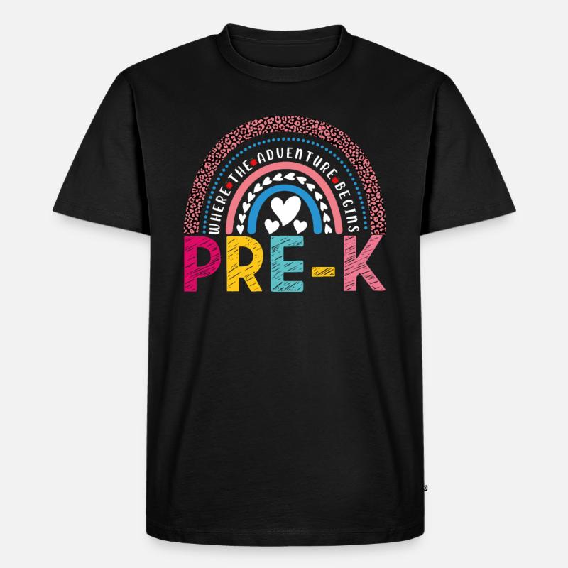Vorkindergarten - Männer Premium Bio T-Shirt - Schwarz