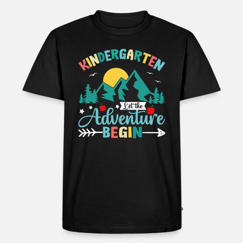 Kindergarten Das Abenteuer beginnt - Männer Premium Bio T-Shirt - Schwarz