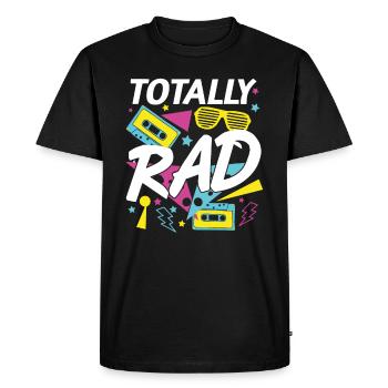 Totally Awesome - Men's Premium Organic T-Shirt - black - Front - Nico (187cm)