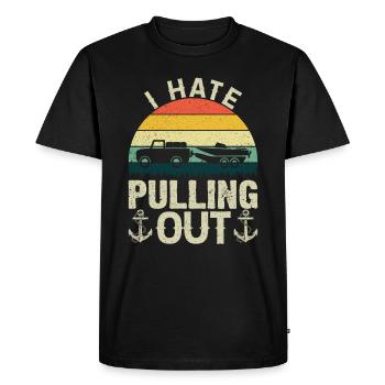 Camping I hate Tires Funny Out Trailer - Men's Premium Organic T-Shirt - black - Front - Nico (187cm)