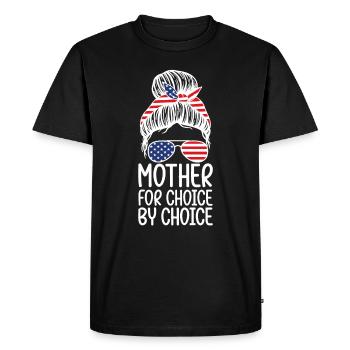 Mère Pour Le Choix Par Le Choix - T-shirt Premium bio Homme - noir - Devant - Nico (187cm)