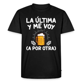 Le Dernier Et Je Vais En Chercher Un Autre - T-shirt Premium bio Homme - noir - Devant - Nico (187cm)