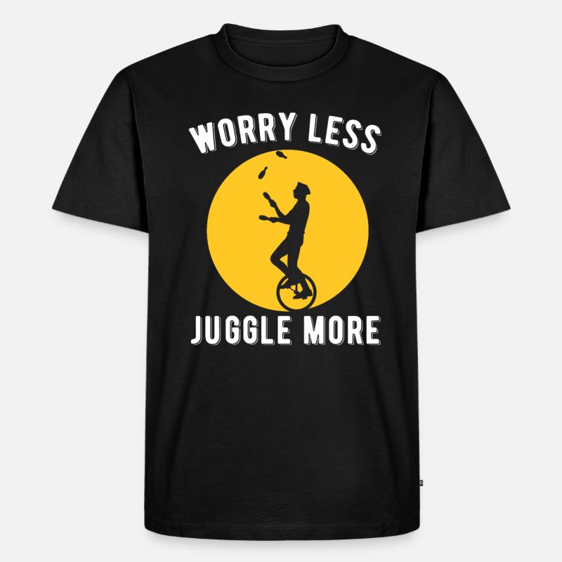Jonglieren - Männer Premium Bio T-Shirt - Schwarz