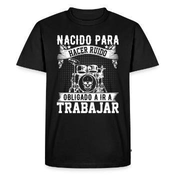 Né Pour Faire Du Bruit - T-shirt Premium bio Homme - noir - Devant - Nico (187cm)