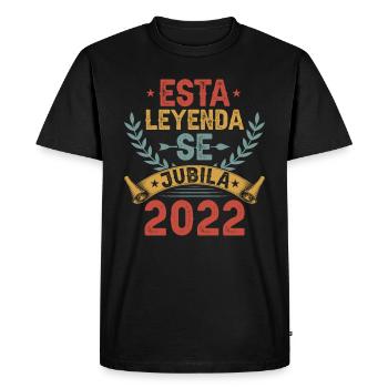 Cette Légende Prend Sa Retraite En 2022 - T-shirt Premium bio Homme - noir - Devant - Nico (187cm)