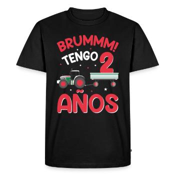Brummm J'ai 2 ans - T-shirt Premium bio Homme - noir - Devant - Nico (187cm)