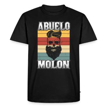Papou Cool - T-shirt Premium bio Homme - noir - Devant - Nico (187cm)