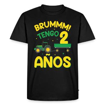 Brummm J'ai 2 ans - T-shirt Premium bio Homme - noir - Devant - Nico (187cm)
