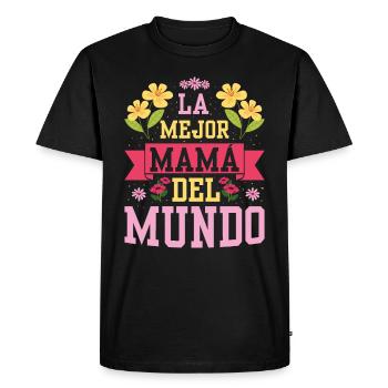 La Meilleure Maman Du Monde - T-shirt Premium bio Homme - noir - Devant - Nico (187cm)