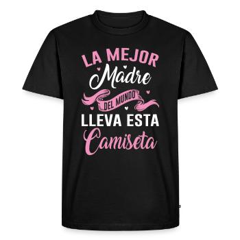 La Meilleure Mère Du Monde Porte Ce T-shirt - T-shirt Premium bio Homme - noir - Devant - Nico (187cm)