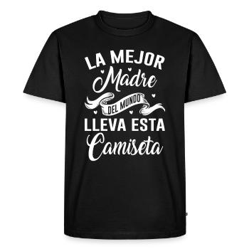 La Meilleure Mère Du Monde Porte Ce T-shirt - T-shirt Premium bio Homme - noir - Devant - Nico (187cm)