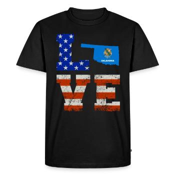 Cher cadeau oklahoma - T-shirt Premium bio Homme - noir - Devant - Nico (187cm)