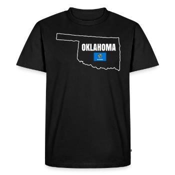 Cadeau maison Oklahoma - T-shirt Premium bio Homme - noir - Devant - Nico (187cm)