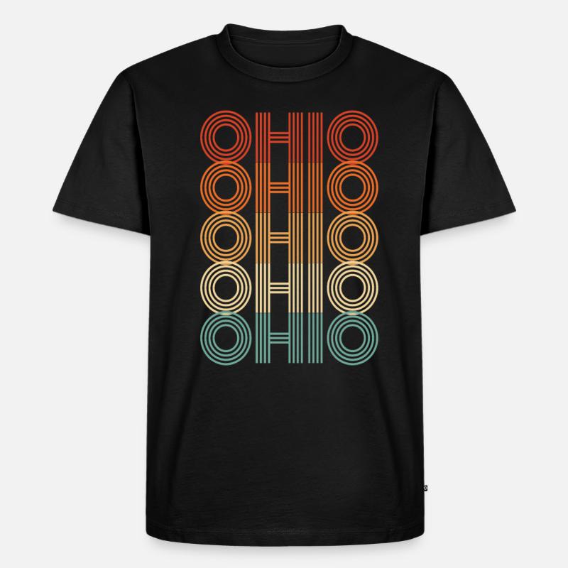 Ohio Einwohner Geschenk - Männer Premium Bio T-Shirt - Schwarz