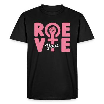 Roe Votre Vote - T-shirt Premium bio Homme - noir - Devant - Nico (187cm)