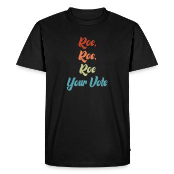 Roe Votre Vote - T-shirt Premium bio Homme - noir - Devant - Nico (187cm)