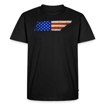 Tennessee Home Usa drapeaux cadeau - T-shirt Premium bio Homme - noir - Devant - Nico (187cm)