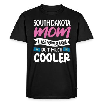 Cadeau de maman du Dakota du Sud - T-shirt Premium bio Homme - noir - Devant - Nico (187cm)