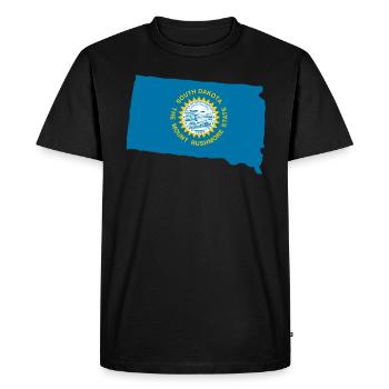 Cadeau de voyage dans le Dakota du Sud - T-shirt Premium bio Homme - noir - Devant - Nico (187cm)