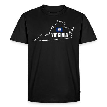 Beauté de Virginia Cadeau - T-shirt Premium bio Homme - noir - Devant - Nico (187cm)