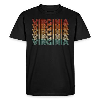 Virginia resident gift - Men's Premium Organic T-Shirt - black - Front - Nico (187cm)