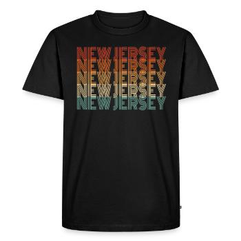 Cadeau pour les résidents du New Jersey - T-shirt Premium bio Homme - noir - Devant - Nico (187cm)