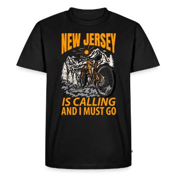 Cadeau aventureux du New Jersey - T-shirt Premium bio Homme - noir - Devant - Nico (187cm)