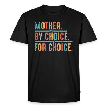 Mère Par Choix - T-shirt Premium bio Homme - noir - Devant - Nico (187cm)