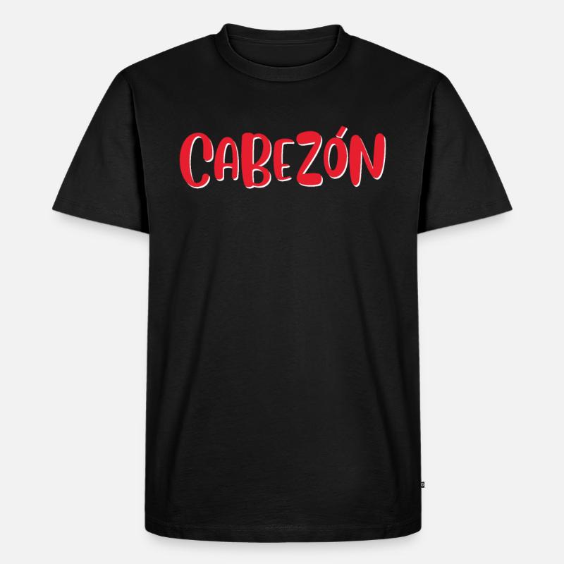 Kopf - Männer Premium Bio T-Shirt - Schwarz