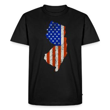 New jersey Home Usa drapeau cadeau - T-shirt Premium bio Homme - noir - Devant - Nico (187cm)