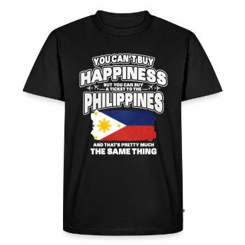 Philippines - T-shirt Premium bio Homme - noir - Devant - Nico (187cm)