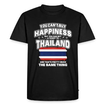 Thailand - Men's Premium Organic T-Shirt - black - Front - Nico (187cm)