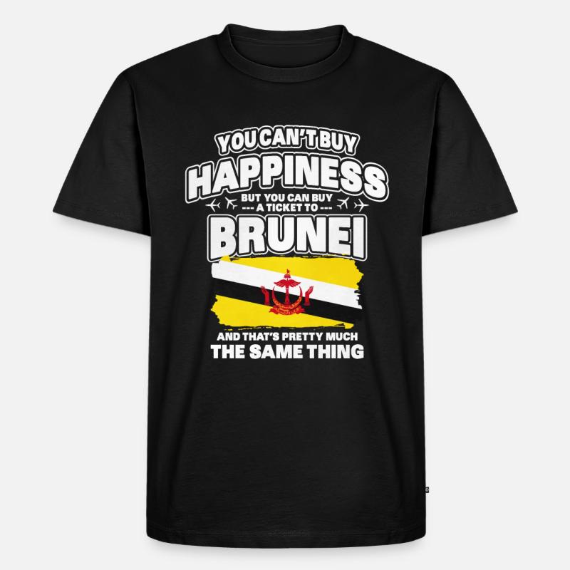 Brunei - Männer Premium Bio T-Shirt - Schwarz