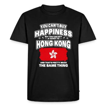 Hong Kong - Men's Premium Organic T-Shirt - black - Front - Nico (187cm)