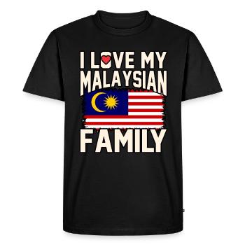 Malaisie - T-shirt Premium bio Homme - noir - Devant - Nico (187cm)