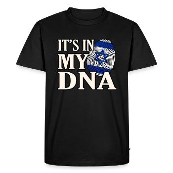 Israel - Men's Premium Organic T-Shirt - black - Front - Nico (187cm)