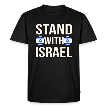 Israel - Men's Premium Organic T-Shirt - black - Front - Nico (187cm)