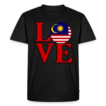 Malaisie - T-shirt Premium bio Homme - noir - Devant - Nico (187cm)