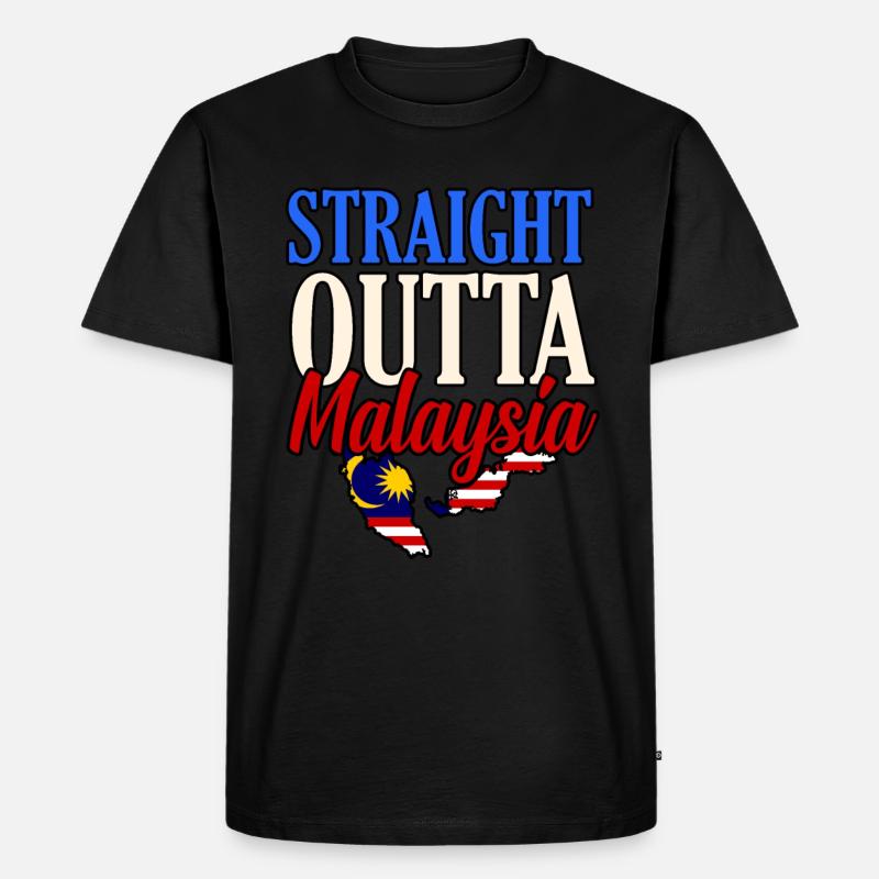Malaysia - Männer Premium Bio T-Shirt - Schwarz